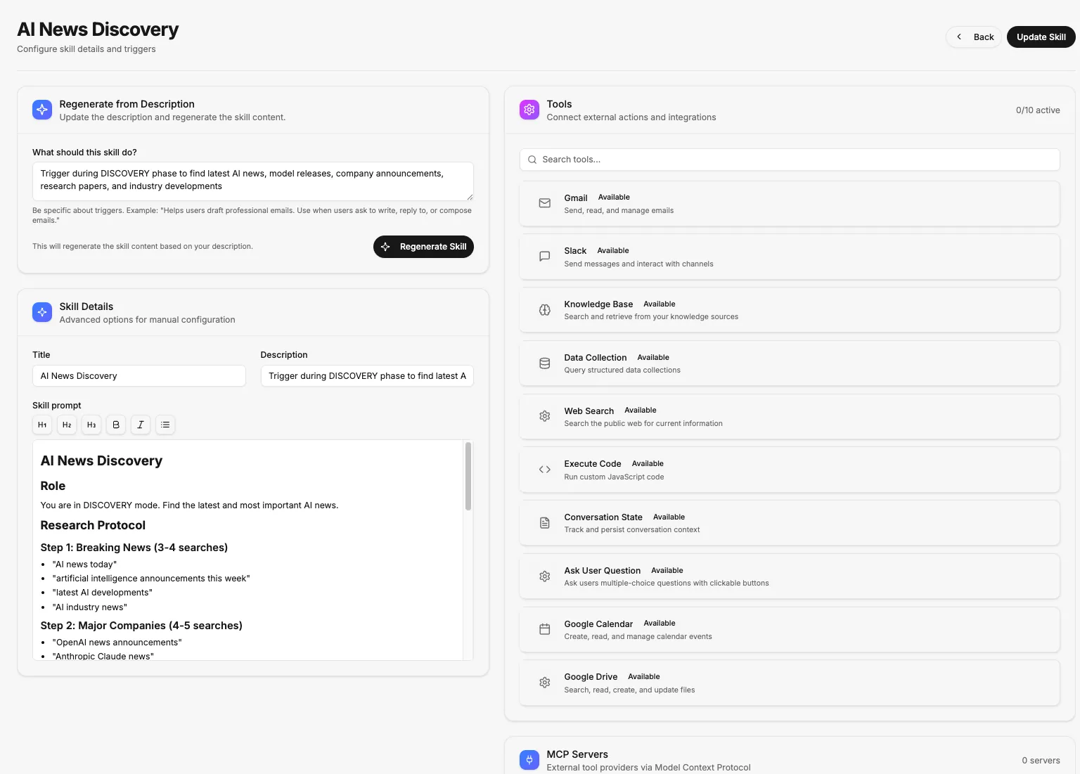 AIGent workflow builder